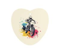 Motocross Biker Dirt Bike 1 PCS Car Air Freshener Hanging Aromatherapy Tablets Automotive Ornament for Auto Room Bathroom Bedside Love form