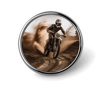 Motocross Button Pin,exquisite Round Badge Custom Badge Pins Kit Funny Gifts for Couples, Friends, Clothing Accessories, 3 Styles