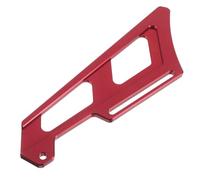 Motocross Chain Guard Cover for Dirt Bikes Rear Sprocket | Aluminum Alloy Build, Red Streamlined Profile, Snug Fit for Road Use and Muddy Conditions
