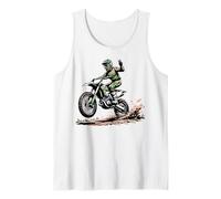 Motocross Dirt Bike Camo Jump Rider Action Graphic Tank Top