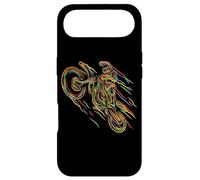 Motocross Dirt Bike Colorful Abstract Cool Biker Motorcycle Case for iPhone Air