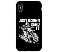 Motocross Dirt Bike MX Racing Just Gonna Send It Case for iPhone X/XS