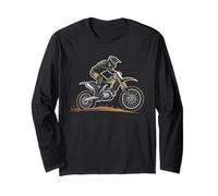 Motocross Dirt Bike Racing Camo Camouflage Men Boys Long Sleeve T-Shirt