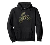 Motocross Dirt Bike Racing Camo Camouflage Men Boys Pullover Hoodie