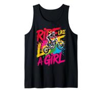 Motocross Dirt Bike Ride Like A Girl Supercross MX Tank Top