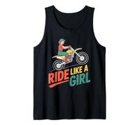 Motocross Dirt Bike Ride Like A Girl Supercross MX Tank Top