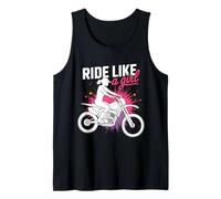 Motocross Dirt Bike Ride Like A Girl Supercross MX Tank Top