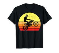 Motocross Dirt Bike, Road Motorcycle Rally Retro Design Value Graphic T-Shirt