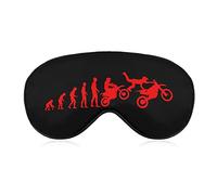Motocross Dirtbike Evolution Sleep Mask Soft Blindfold Portable Eye Mask with Adjustable Strap for Men Women