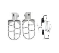 Motocross Foot Pegs Footrests Motorcycle Universal Pads For XR50R For CRF50 For CRF70 For CRF80 For CRF100F For PW50 For PW80 For PW 50 80 Pedals Foot Rest(White)