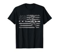 Motocross Freedom Dirt Bike American Flag Design 4th of July T-Shirt