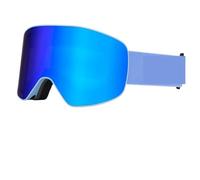 Motocross Goggles Professional Ski Glasses Men Women Anti-fog Snow Skiing Protection Winter Adult Sport(Blue set)