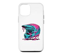 Motocross Helmet Drip Melt Graphic Dirt Bike Racing Case for iPhone 12/12 Pro