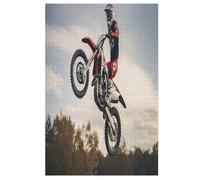 Motocross Jigsaw Puzzles 1000 Pieces for Adults Wooden Puzzle for Teenagers Educational Games Unique Gift （78×53cm）