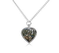Motocross Motorcycle Vehicle Custom Urn Necklace for Ashes Heart Keepsake Pendant Jewelry Memorial Cremation