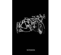 Motocross Notebook: Cool Motorcycle with Sidecar Sketch Line Drawing Art | This is a Sweet Motocross Notebook for your Sport Enthusiast | 6x9 with 120 Wide Ruled pages.