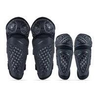 Motocross Protective Guards Set, Knee And Elbow Pads For Off-Road Riding Pre-Curved Design, Lightweight Construction, Reflective Details, Secure Fit For Motorcycle And MTB