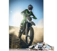 Motocross Racer Puzzle Jigsaws 500 Pieces for Adults & Teenager Age 12 Years Up Christmas Eve Gifts 500pcs (52x38cm)