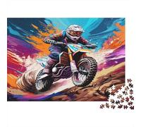 Motocross Rider Action_3 1000 Piece Jigsaw Puzzles for Adults Featuring Artistic Design Centenary Jigsaws As Dementia Friendly Activities for Concentration Games 70x50cm/1000pcs