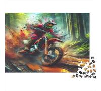 Motocross Rider Action_7 1000 Piece Puzzles for Adults on Thick Blue Board Colourful Jigsaws for Quiet Time Activities And Date Night Ideas 52x38cm/1000pcs
