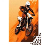 Motocross Rider,Rätsel Für Erwachsene 70x50cm/1000pcs,Herausforderungsspiele