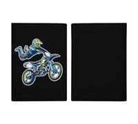 Motocross Rider Travel Passport Wallet Credit Card Holder Cover Case Protector