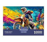 Motocross RiderAstonishing 1000-Piece Jigsaw Puzzles for Adults A Pantheon of Impossible, Hard, Difficult Challenging Puzzle Games for All Genders - A Unifying Challenge for Adults And Kids Age 12 Ye