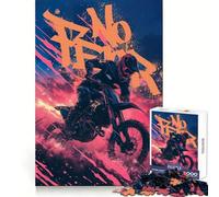 Motocross Vector Jigsaw Puzzles 1000 Piece for Adults Calm Daily Snug Joint Joyful Challenge (50x75cm)