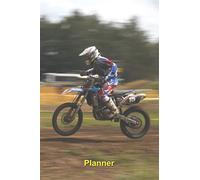 Motocross weekly diary planner undated with photo of motocross driver: Personal organiser, diary notebook, appointment book, agenda book, perpetual ... 120 pages, lined - Gift for motocross fans