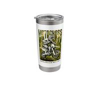 Motocross Where Adrenaline Meets Dirt Stainless Steel Insulated Tumbler