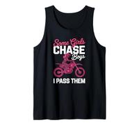 Motocross Women Chase Victory Instead of Boys on the Trails Tank Top