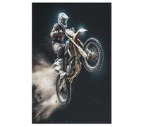 Motocross Wooden Jigsaw Puzzles for Adults 1000 Pieces Jigsaw Puzzle For Kids Age 12 Educational Game Toys （78×53cm）