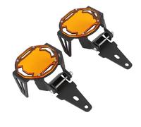 Motocycle Fog Light Guard Protective Cover LED Lamp Protector for R1200GS/R1250GS Adventure LC (Orange)