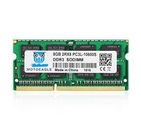 Motoeagle DDR3 1333 SODIMM PC3 10600S 8GB DDR3L 1333MHz 2Rx8 PC3-10600 204-pin 1.35V/1.5V Laptop Memory