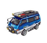 Motörform 1:24 RC Car Scale Delica - 2WD Full-Function Remote Control Truck with Manual 3-Speed Gearbox, LED Headlights, and Highly Detailed Simulation Model (Pearl Blue
