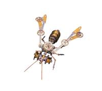 Motörform 3D Metal Puzzle Insect Model Kit - 181-Piece Steampunk Bumblebee DIY Mechanical Assembly Toy for Adults, Retro Desktop Decor & Unique Gift for Collectors（Antenna Head Edition）