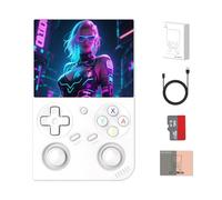 Motörform RG35XX Pro Vertical Retro Handheld Game Console - 3.5-Inch Laminated IPS Screen, Dual Joysticks, Packed with Classic Games, A Top Pick for Classic Game Lovers（White 64G）