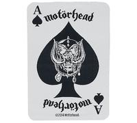 Motörhead Patch Ace of Spades Card Cotton Sew-On 10 x 7 cm White/Black