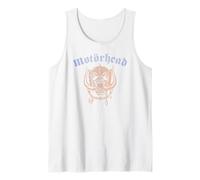 Motörhead - Distressed Warpig Watercolor White Tank Top