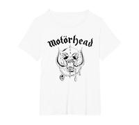 Motörhead - Flat Warpig White T-Shirt, Women's Plus, White, 6X
