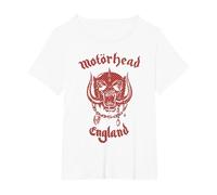 Motörhead - Warpig England Red T-Shirt, Women's Plus, White, 3X