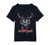 Motörhead Warpig Rudolph T-Shirt, Women's Plus, Black, 6X