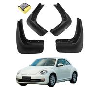 MOTOESCOT 4Pcs Car Mud Flaps No Drill Black Splash Guards Compatible With VW Beetle A5 2005-2012 2013-2019 Waterproof Anti-Scratch Mudflaps Anti-mud Mudguard Fender Accessories(Size:13-19)