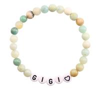 MOTOFITOOL GIGI/NANA/Grandma Birthday Gifts - Porcelain Bracelet, Gigi Blue Willow Bracelet - West Coast Edition, Christmas Valentine's Day Gift for Mom, Grandma, Gigi, Nana, Small, Ceramic, no