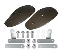 Motoforti 1 Pair 10mm Hole Dia Motorcycle Handguard Protector Smoked Color