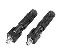 Motoforti 1 Pair 7mm Motorcycle Rear Footrest Footpeg Pedal Peg Black