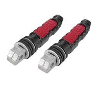 Motoforti 1 Pair 8.5mm Motorcycle Rearsets Rear Set Footrest Peg Black Red