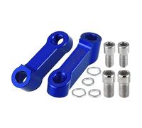 Motoforti 1 Pair Motorcycle 10mm 8mm Mirror Handlebar Mount Riser Extender Adapter Rearview Adjustable Stem Mirror Adapter for Honda for Suzuki for Kawasaki Blue