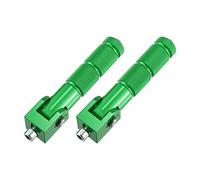 Motoforti 1 Pair Motorcycle Scooters Folding Foot Rest Rear Pedal Green