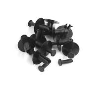Motoforti 10 Pcs 6mm Hole Push in Rivet Retainer Fastener Bumper Pin Clips Long-lasting